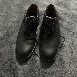 FootJoy Black Leather Oxford Shoes Classic Design